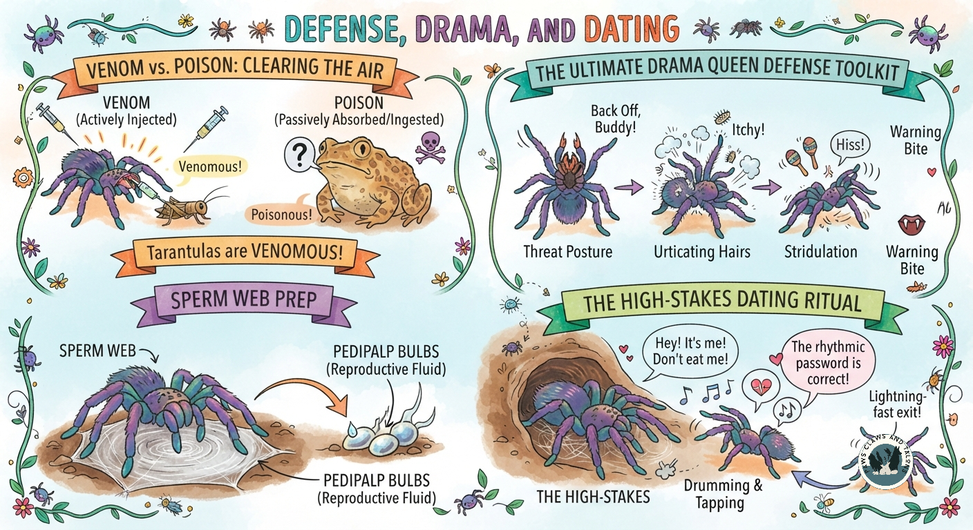 Tarantulas: Defense, Drama, and Dating