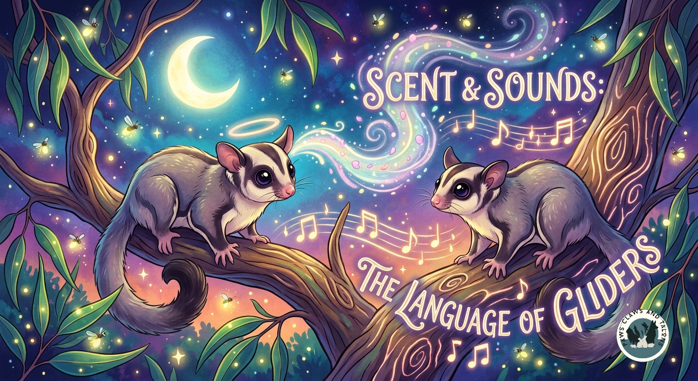 The Language of Gliders: Scent Marking and Strange Sounds