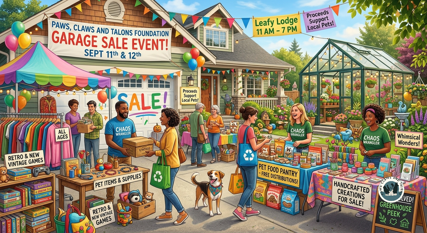 Join Us for a Community Weekend at Leafy Lodge: Bargains, Botanicals, and Animal Support